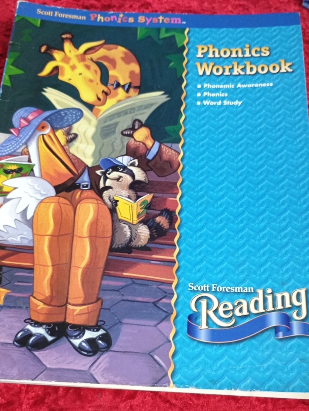 Grade 1 Reading Phonics Workbook - Blue/Cream